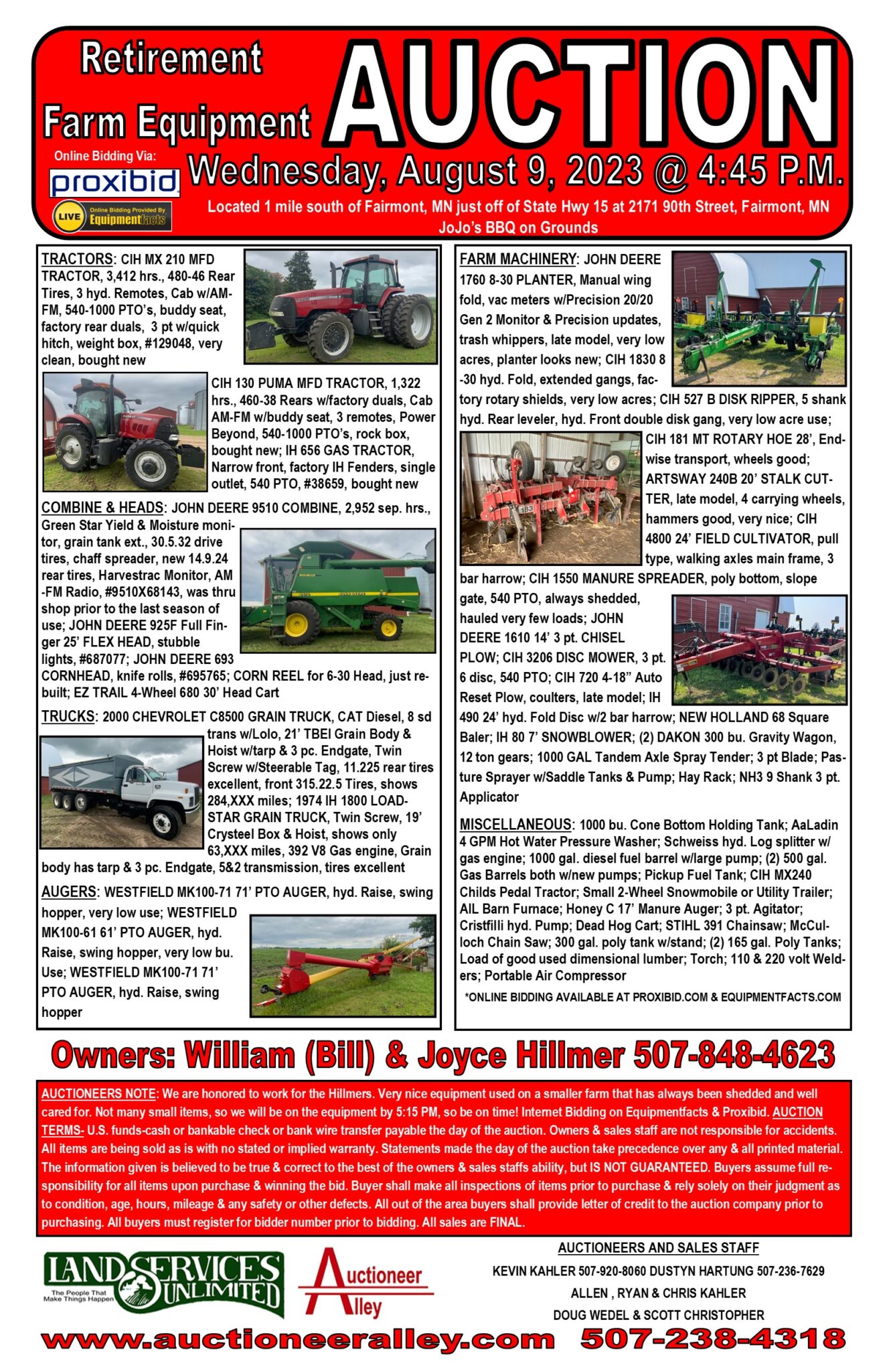 Machinery Auction - Land Services Unlimited